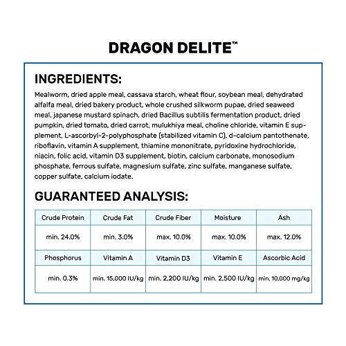 Hikari® Dragon Delite™, Food for Vegetable and Insect-Eating Lizards, 7 oz (200g)