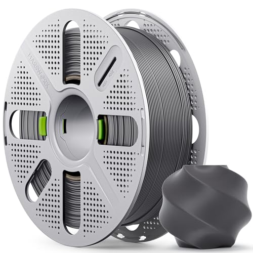 PLA Basic, Pre-Dried Filament with Quick-Swap Reusable Spool 1kg (2.2lbs), 1.75mm 3D Printing Filament, Compatible with Bambu Lab 3D Printers – Dark Gray - color: Dark Gray With Spool, size: With Spool