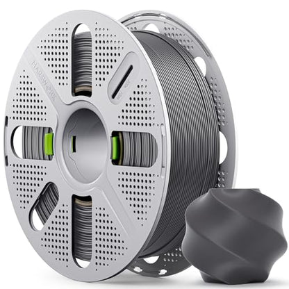 PLA Basic, Pre-Dried Filament with Quick-Swap Reusable Spool 1kg (2.2lbs), 1.75mm 3D Printing Filament, Compatible with Bambu Lab 3D Printers – Dark Gray - color: Dark Gray With Spool, size: With Spool