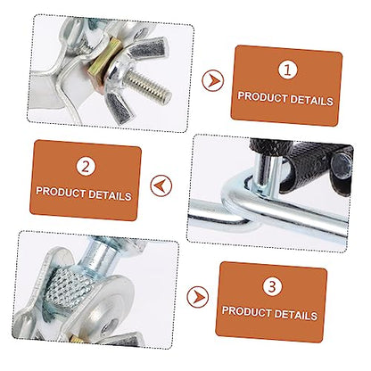 Didiseaon 1pc Reptile Lamp Clip Aluminum Alloy Fixture for Stable Pet Lighting Clamp for Reptile Lampshade Smooth Edges Easy to Install for Tanks and Terrariums