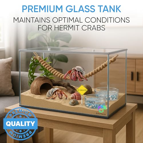 Hermit Crab Tank, Hermit Crab Cage and Enclosure, 10 Gallon