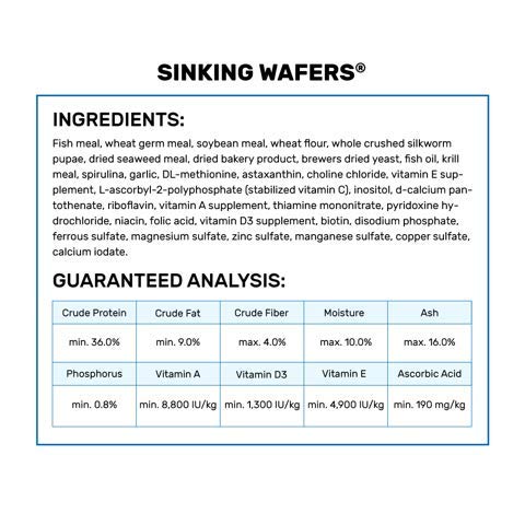Hikari Sinking Wafers for Pets, 1.76-Ounce - color: Black, size: 1.76 Ounce (Pack of 1)