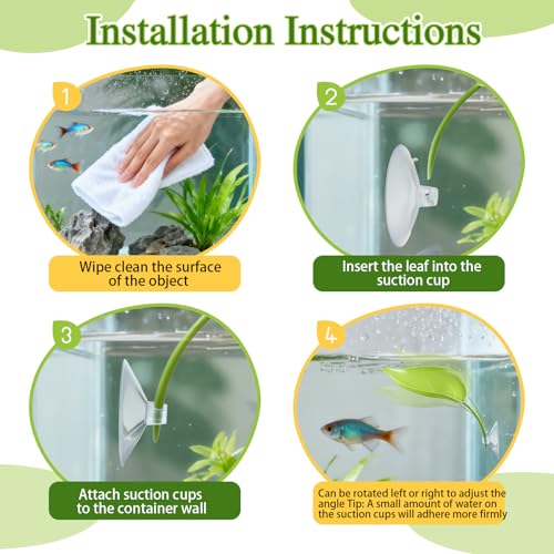 3 Pcs Turtle Basking Platform,Leaf Shape Bearded Dragon Basking Platform,Tree Frog Tank Accessories with Suction Cups,Leopard Gecko Tank Accessories,Turtle Tanks Decorations
