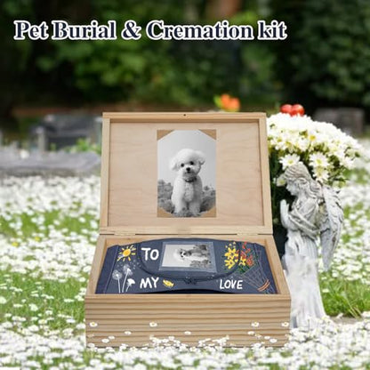 Eco Friendly Pet Body Bag with Handle，Pet Burial Box for Every Breed Size， Animal Body Bag for Burial and Cremation (L)