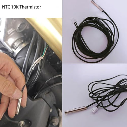 4Pcs 10K NTC Thermistor Probe 2 Meter, 10K Thermistor Temperature Sensor Probe, Stainless Steel 3950 NTC 10K Temp Sensor Probe use for Water Dispenser/Refrigerators/Freezers,etc. - style: 4pcs NTC 10K 3950 Thermistor 2 Meter