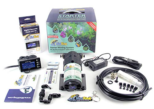 MistKing – Starter Misting System, 5th Gen | Used by Zoos, Botanical Gardens, Institutions & Hobbyists | Expandable to 10 Nozzles | Extremely Fine Mist | 50 Micron Droplets | MKSMS5-125-50 | Used by Zoos, Botanical Gardens, Institutions & Hobbyists, Expan