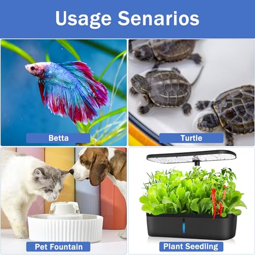Super Mini Aquarium Heater 20W Betta Heater for 2-4 Gallon Tanks, Small Fish Tank Heater Turtle Heater with Dry-Run/Overheat Protection, Memory Function - size: For Tanks ≤ 4 Gal