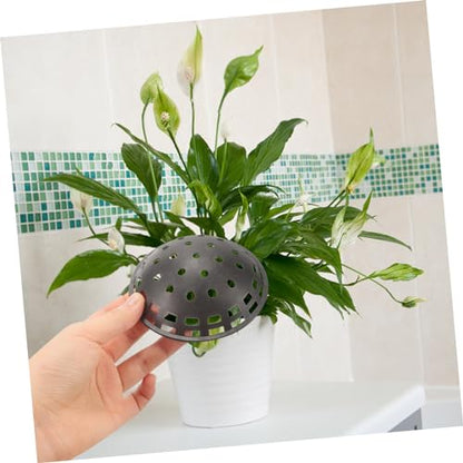Balacoo 10pcs Orchid Pot Hydrophobic Cover Plant Pot Grid Succulent Pot Hole Mesh Pad Drainage Mesh Hole Screens Pots for Plants Flowerpot Pad Planter Mats Large Plastic Succulent Bowl, Black