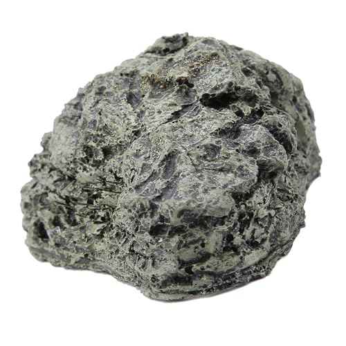 lyrlody Fish Hiding Cave, Reptile Hideout Cave, Aquarium Decoration for Gecko, Axolotl, Small Animal Basking Hide Crawling Terrace Made of Safe Resin Simulated Rock Design (B-025A Small Cave)