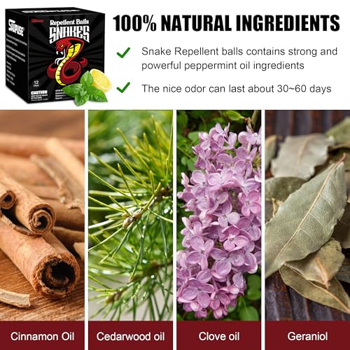 Snake Repellers for Outdoor and Patio Snake Repellent | Natural Ingredients Snake Repellent Balls For Lawn, Garden, Fishing, Home, Camping Repel Snakes 12 Pack - color: 12 Pack