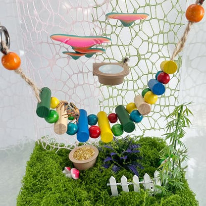 2 PCS Jumping Spider Feeding Dish (1 Detachable with Magnet and 1 for Replacement), Tiny Food Dishes Water Dish for Spider, Tarantula and Other Small Pets Jumping Spider Accessories