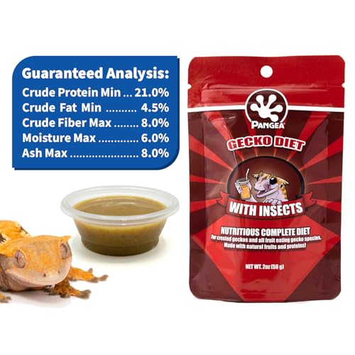 Pangea Fruit Mix with Insects Crested Gecko Complete Diet, 2 oz - size: 2 Ounce (Pack of 1)