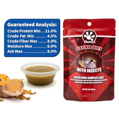 Pangea Fruit Mix with Insects Crested Gecko Complete Diet, 2 oz - size: 2 Ounce (Pack of 1)
