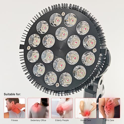 Infrared Therapy Near Infrared Lamp 850nm | Improved Blood Circulation Back Shoulder Home Therapy ETPAR18F - size: 18 Near Infrared Light