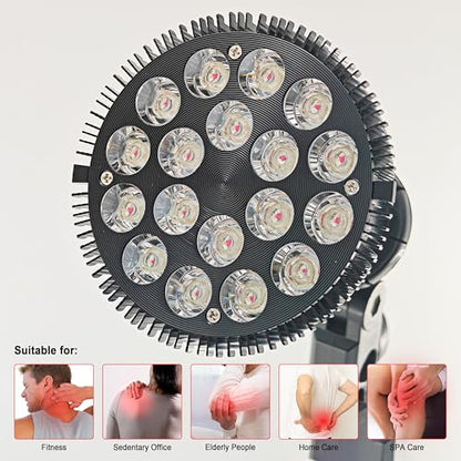 Infrared Therapy Near Infrared Lamp 850nm | Improved Blood Circulation Back Shoulder Home Therapy ETPAR18F - size: 18 Near Infrared Light