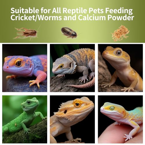 Cricket Calcium Powder Mixer Even Coating Calcium Shaker for Reptiles | Easy to Use,Portable,Calcium Saving,Durable