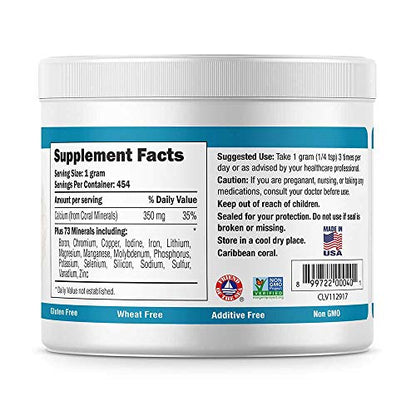Coral Ecopure Powder, Coral Calcium Powder Supplement with Coral Minerals - 16 Ounces - size: 32 Ounce (Pack of 1)