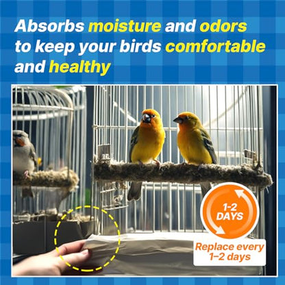T TORTO9 Bird Cage Liner - 120 Paper Sheets, 9" x 12", 0.87 lb - Ideal for Pet Habitats, Bulk Pack for Long-Lasting Use, Newsprint Texture, Convenient Parcel Packaging - size: 9 x 12 in