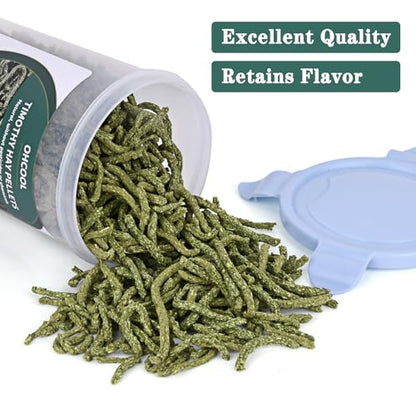 Timothy Hay Pellets, 7oz Small Pet Feed | 100% premium nutrition timothy pellets, ideal for tortoises and rabbits - size: 7 Ounce (Pack of 1)
