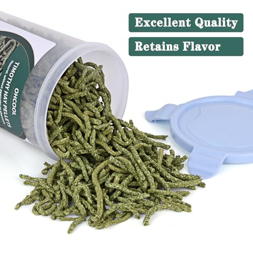 Timothy Hay Pellets, 28oz (4 * 7 oz) Small Pet Feed | 100% premium nutrition timothy pellets, ideal for tortoises and rabbits - size: 7 Ounce (Pack of 4)