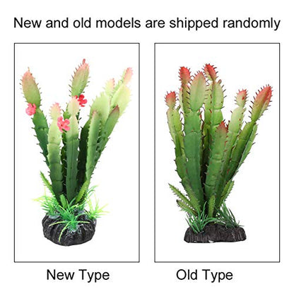 Zerodis Artificial Plant, Simulation Plastic Aquatic Plants Terrarium Reptiles Habitats Decoration Home Decor for Fish Aquarium Landscape