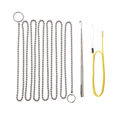 Fish Ball Chain & Retriever Telescoping Hook (Wet Noodle) and Storage Case.