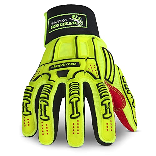 HexArmor Rig Lizard 2025X Work Safety Gloves | A6 Cut, Impact, Contact Heat and Puncture Resistant | X-Small - color: Rig Lizard Series 2025x, size: X-Small (Pack of 1)