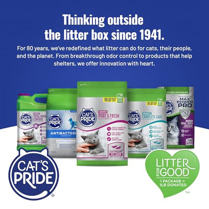 Cat's Pride Total Odor Control, Max Power, Clumping Litter Unscented 15lb - size: 15 Pound, style: Total Odor Control Unscented