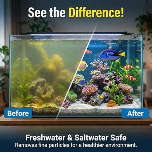 MAQIHAN Aquarium Filter Media Pad - White Filter Floss, 39.4 x 11.8 Inch | Filter Foam Roll, Fish Tank Filter Floss for Freshwater & Saltwater Aquariums, Ponds, Turtle Tanks, Polishing Pad Clear Water