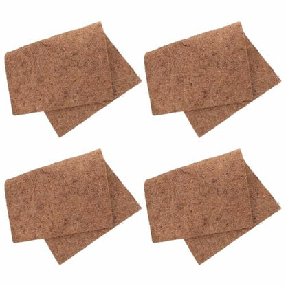 Gatuida 4pcs Natural Coconuts Fiber Reptile Carpet Mat with Antislip Surface and Enhanced Protection for Lizard and Snake Terrarium Liner Suitable for Pet Stores and Home Breeding