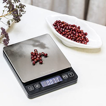 500g Precision Digital Pocket Scale, 0.01g Resolution, Includes a Calibration Weight