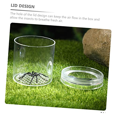 16-Piece Portable Critter Observation Box Set for Kids Plastic Magnifying Container Feeding Supplies for Outdoor Nature Exploration