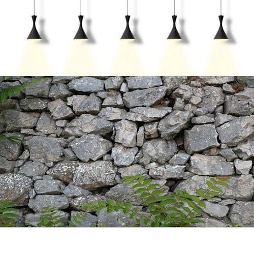 Rock Wall Aquarium Background Natural Stone Fish Tank Background Rocky Glass Stone Wall Green Plants Aquarium Backgrounds Rocky Stones Walls Reptile Tank Enclosure Backgrounds Wallpaper 24x12in - color: Grey, size: 24(W)x12(H)inches/ 60(W)*30cm(H)