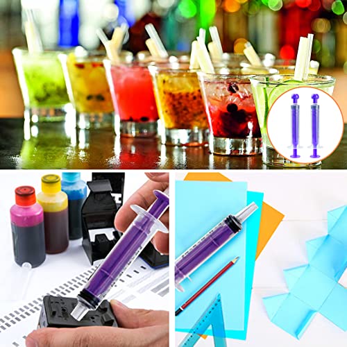 Plastic Syringe with Cap Individually Packge Sealed,Liquid Measuring Syringe Suitable for Industrial Scientific Labs,Feeding Pet (20*10ml) - size: 20*10ml