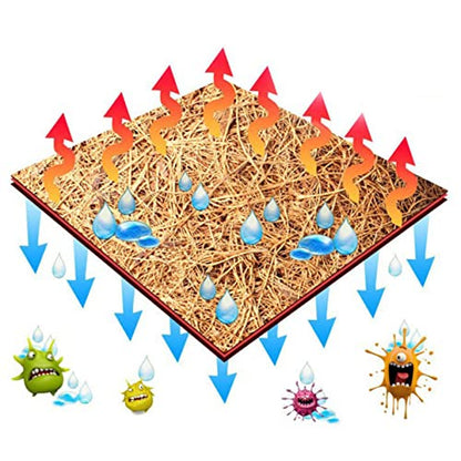 VANZACK Coconut Fiber Mat for Reptile Tank Substrate Liner for Lizard Turtle Bedding Accessories 50x30cm Bedding - size: Size 1