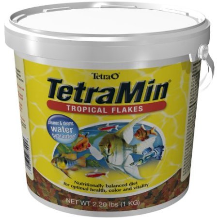 TetraMin Tropical Flakes Fish Food, 2.2 lbs | Complete Daily Diet For Top-And-Mid Feeding Tropical Fish, Protein For Growth & Prebiotics for Digestion, Clear Water Formula - size: 2.2 Pound (Pack of 1)
