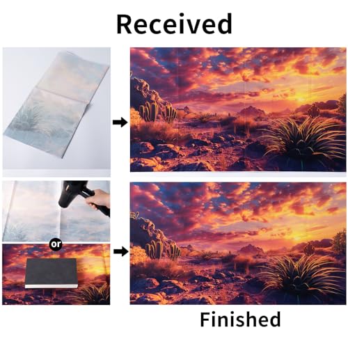 3 Pack Terrarium Background, 30x18 inch Polyester Reptile Background | Cloth Terrarium Background, Gobi Sunshine Cactus Stone & Green Tree Fern Stream Backgrounds, Backgrounds for Reptile Tank - size: 30x18 Inch