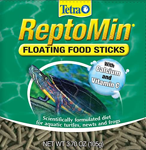 Tetra ReptoMin Floating Food Sticks, Food for Aquatic Turtles, Newts and Frogs, 3.7 oz (Pack of 2) - size: 3.7 Ounce (Pack of 2)