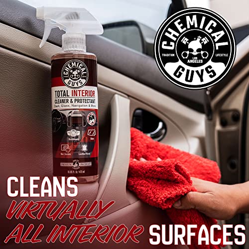 Chemical Guys, Total Interior Cleaner Variety Kit, New Car & Black Cherry | Sample two aromas in one box, a one-step spray for dashes, seats, door panels and screens, boxed ready to gift - size: 48 Fl Oz (Pack of 1), style: BAG KIT