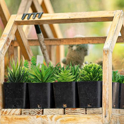 QUOZUO 22pcs Artificial Succulents Realistic Mini Succulent Plants, Green Succulents Small Plants for DIY Crafting Garden Home Arrangement Office Decorations (Unpotted)