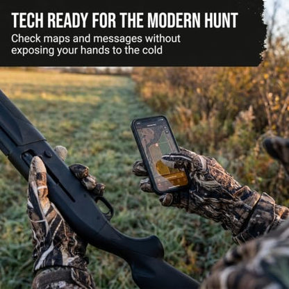 Men’s Camo Touchscreen Hunting Gloves – Lightweight, Thin, High-Performance Hunting Gear – L/XL