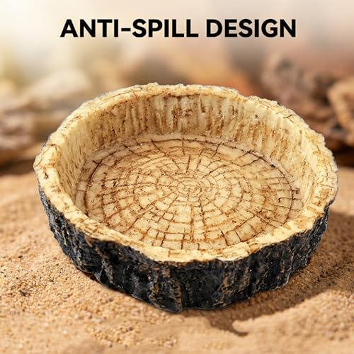 Reptile Bowls,Reptile Water Dish Reptile Water Bowl | Snake Water Bowl for Small Reptiles, Lizard & Snake - Practical Reptile Accessory for Feeding and Hydration