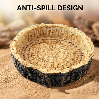 Reptile Bowls,Reptile Water Dish Reptile Water Bowl | Snake Water Bowl for Small Reptiles, Lizard & Snake - Practical Reptile Accessory for Feeding and Hydration