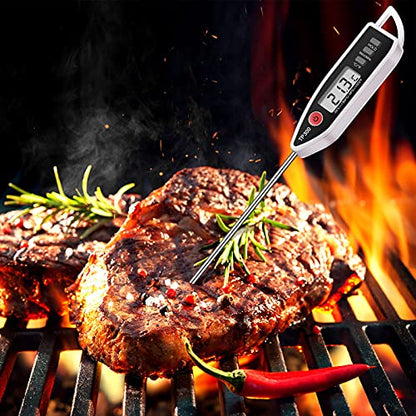 Digital Thermometer Food Meat Candy Water Immediate Read Thermometer for Kitchen Cooking(6 Pcs)