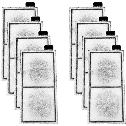 AQQA 8 Pack Aquarium Replacement Filter Cartridge Fish Tank Filter Cartridge for Aquarium Internal Filter (Large) - size: 8 Pack Filter Cartridge-L