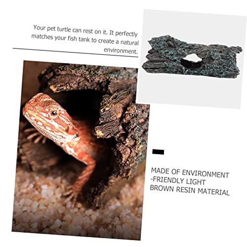KESYOO 1pc Turtle Climb Platform Creative Reptile Hiding House Safe Environment for Turtles Lizards Frogs for Fresh Salt Water Aquariums Natural Decoration for Pet Tanks