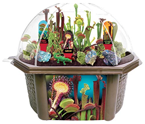 Toys by Nature Biosphere Carnivorous Creatures Terrarium Starter Kit with Complete Supplies to Grow Meat-Eating Plants! Ideal for Indoor Home Plant and Creative Displays - style: Carnivorous Creatures