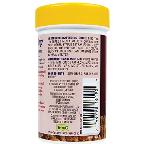 Tetra BabyShrimp 0.35 Ounce, Natural Shrimp Treat for Aquarium Fish (033197), (Pack of 4) - size: 0.35 Ounce (Pack of 4)