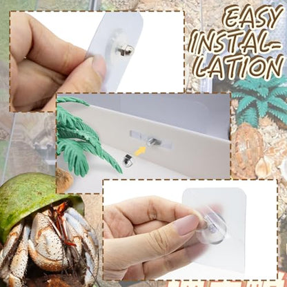 Hermit Crab L-Shaped Platform with Ladder Hermit Crab Climbing Toys, Habitat Tank Accessories, Reptile & Hamster Activity Platform (White) - color: White