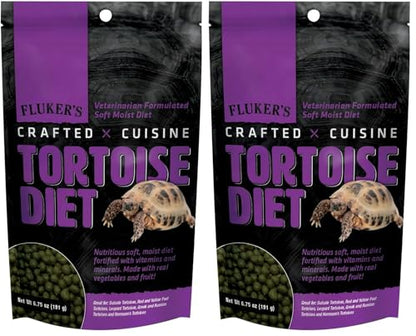 Fluker's Crafted Cuisine Diet, Tortoise Food, Made with Real Fruits & Veggies, 6.75 oz (Pack of 2) - size: 6.75 Ounce (Pack of 2)